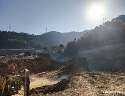 华盛路北延工程楼旗尖隧道爆破安全监测