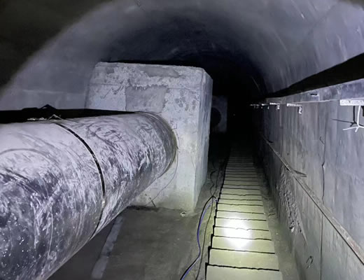 渝西水资源配置工程机械施工对中贵燃气管道